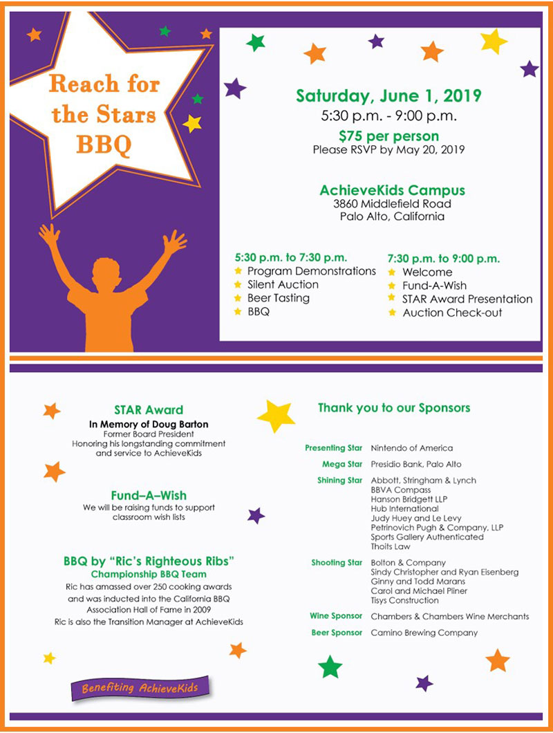 Reach for the Stars BBQ 2019